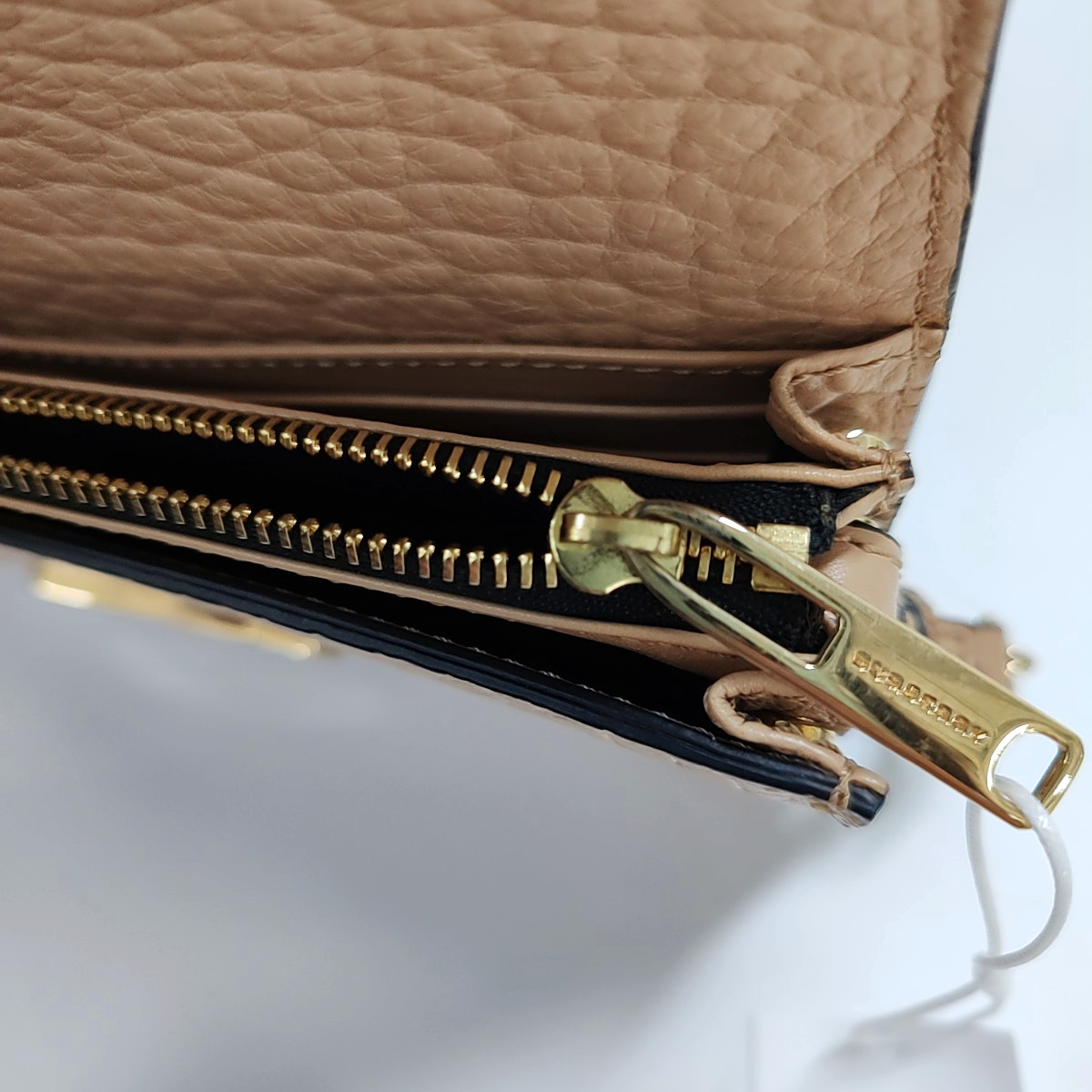 BURBERRY Langley Khaki cowhide single shoulder bag crossbody bag handbag Golden hardware Removable shoulder strap-(SKU)-958841822