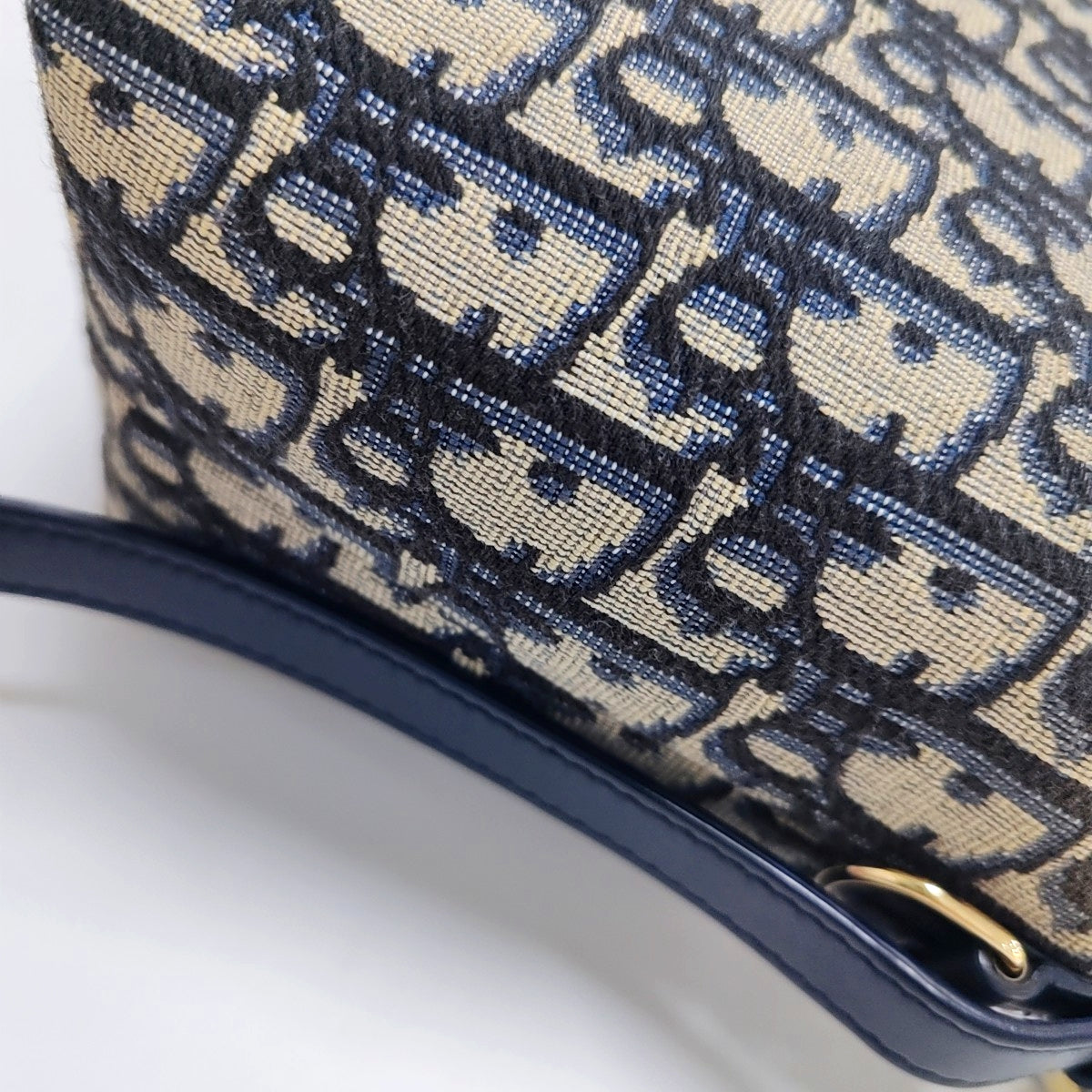 DIOR Diortravel Nomad Medium Gray Canvas Monogram Floral Jacquard Handbag Gold Hardware-(SKU)-967326935