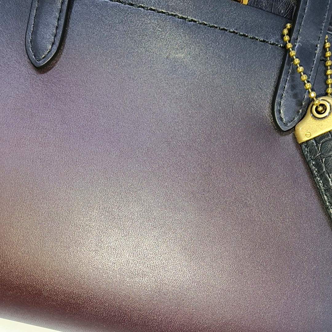 COACH TROUPE Black Leather Grooved Handbag Golden hardware-(SKU)-933725154