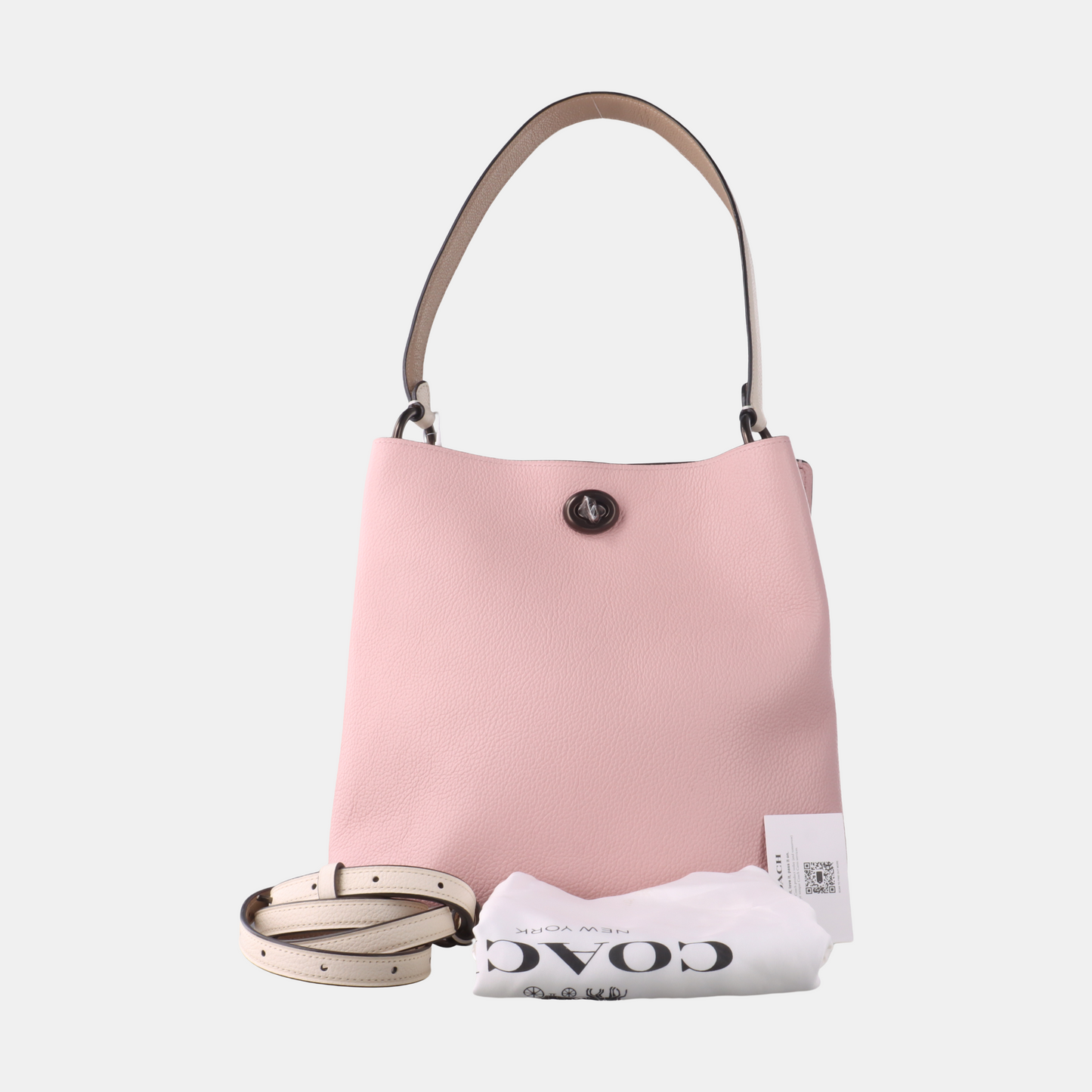 COACH CHARLIE BUCKET Colorful cowhide single shoulder bag handbag crossbody Black hardware Removable shoulder strap-(SKU)-937236661