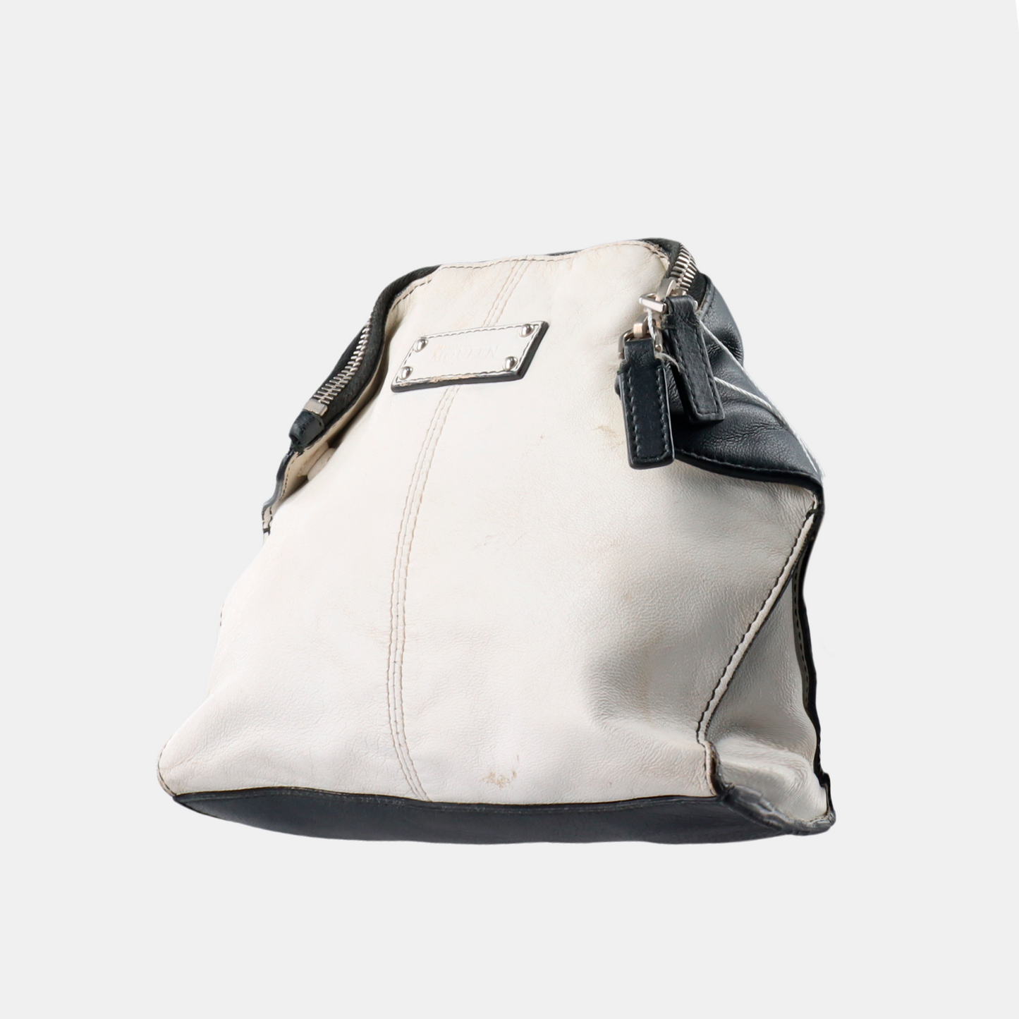 Alexander McQUEEN Tote bag White Cow Leather Handbag Silver Hardware-(SKU)-12290962