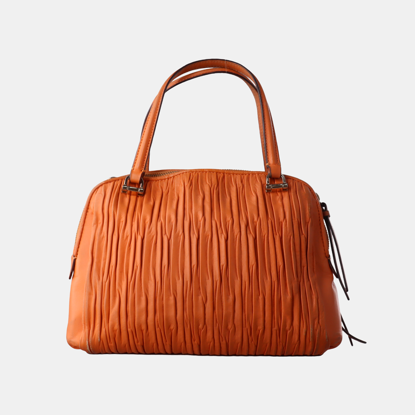 COACH Orange Leather Crossbody Handbag Single Shoulder Bag Golden hardware Removable shoulder strap-(SKU)-929655497