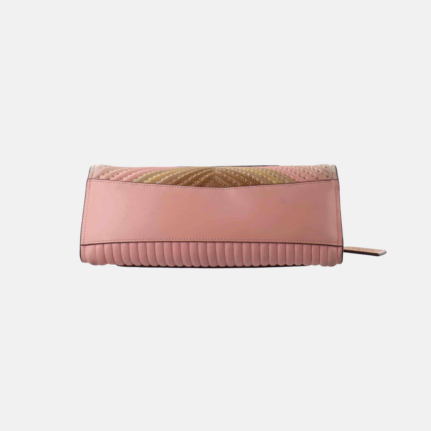 COACH PARKER 26 Pink Leather Stud Quilted Crossbody Shoulder Bag Golden hardware-(SKU)-929655469