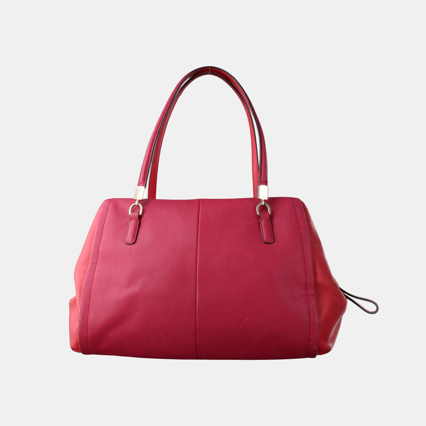 COACH Hot Pink Leather Shoulder, Handbag, and Crossbody Bag Golden hardware-(SKU)-930591818