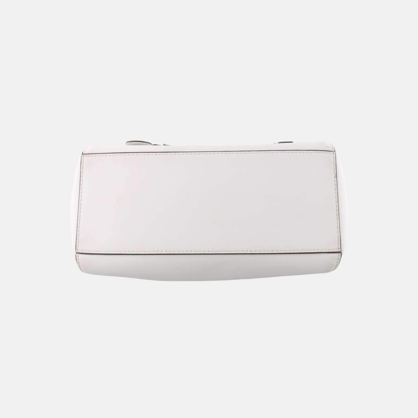 MICHAEL KORS Tote bag White Leather Patchwork Inset Crossbody Single Shoulder Bag Handbag Golden hardware Removable shoulder strap-(SKU)-932783856