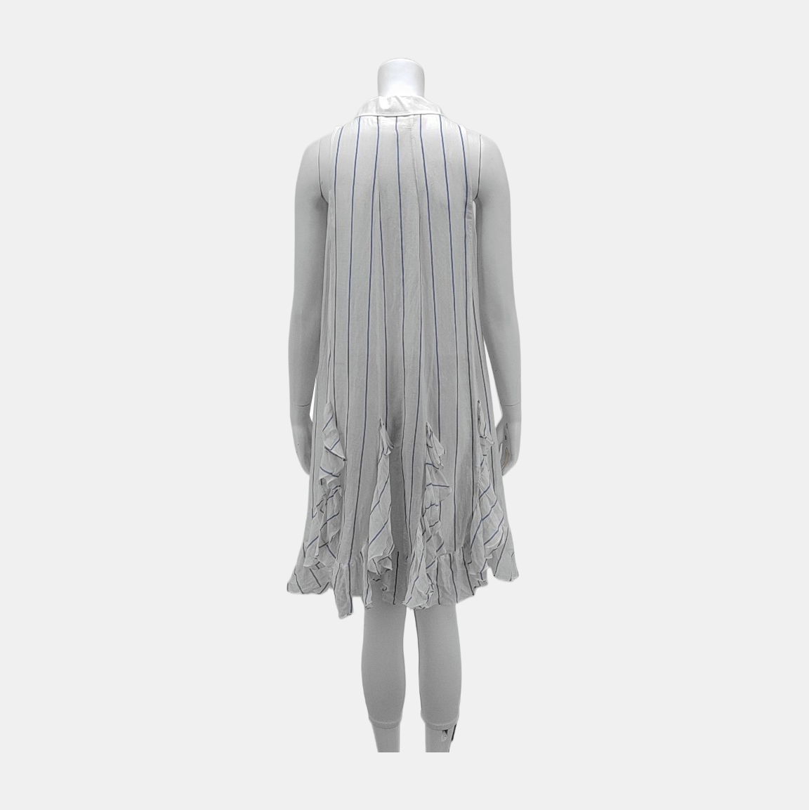 Chloé XScode Summer White Cotton Women's Sleeveless Maxi Dress-(SKU)-935763970