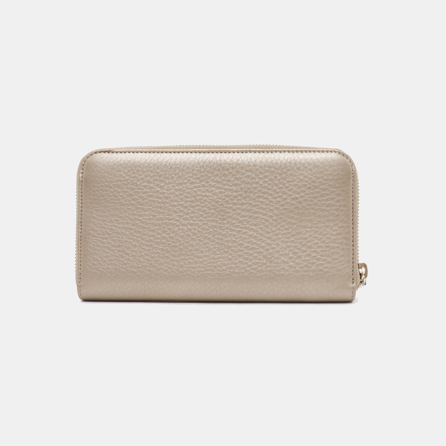 GUCCI Champagne-Colored Cowhide Embossed Wallet Golden hardware-(SKU)-939007917