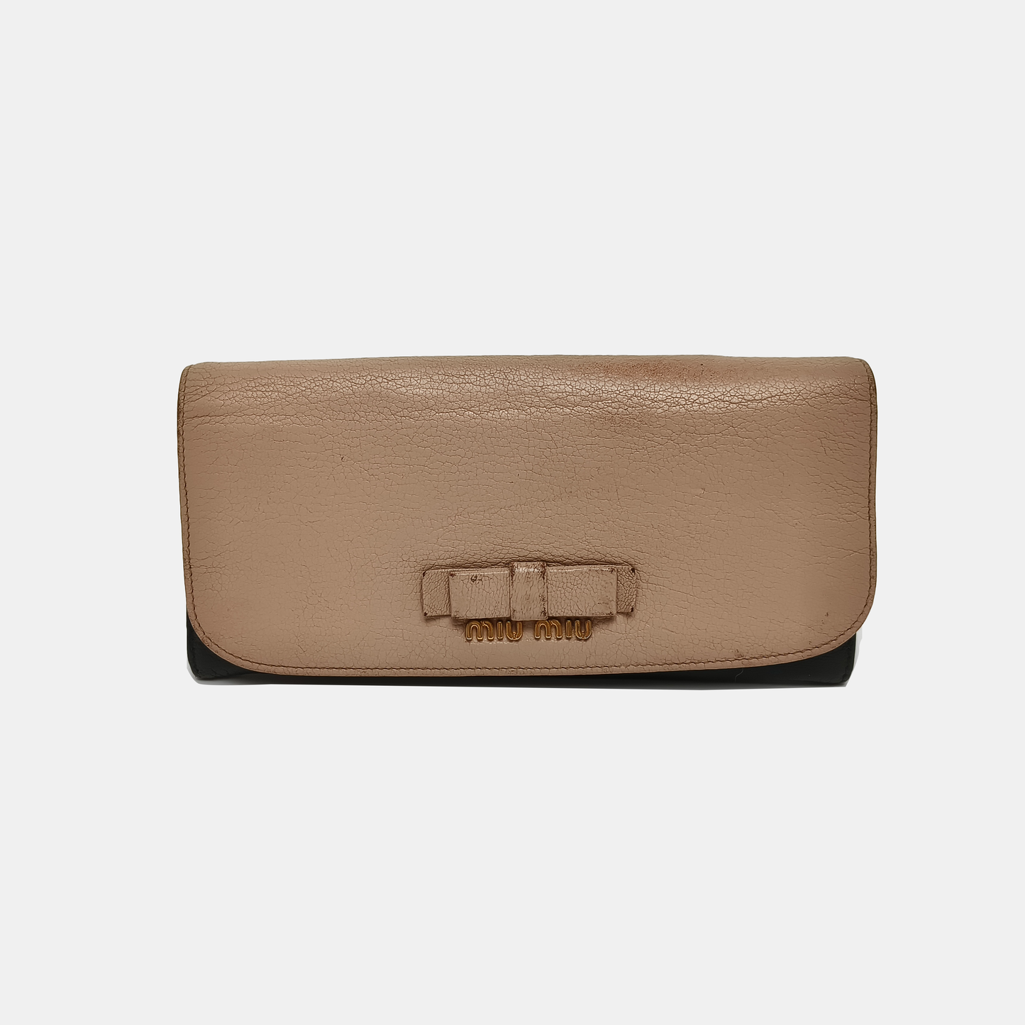 Miu Miu Brown Leather Handbag Golden hardware-(SKU)-938080004