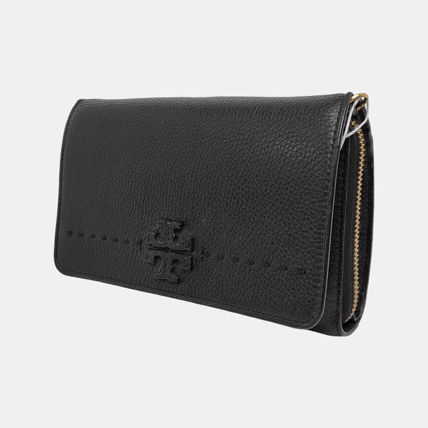TORY BURCH Taylor Black leather crossbody bag handbag Golden hardware Removable shoulder strap-(SKU)-940612898