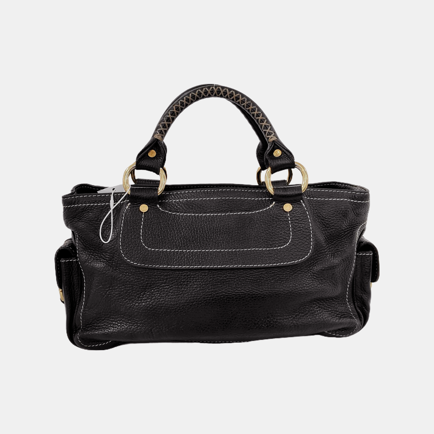 CELINE Tote bag Brown Cowhide Handbag Golden hardware-(SKU)-946083978