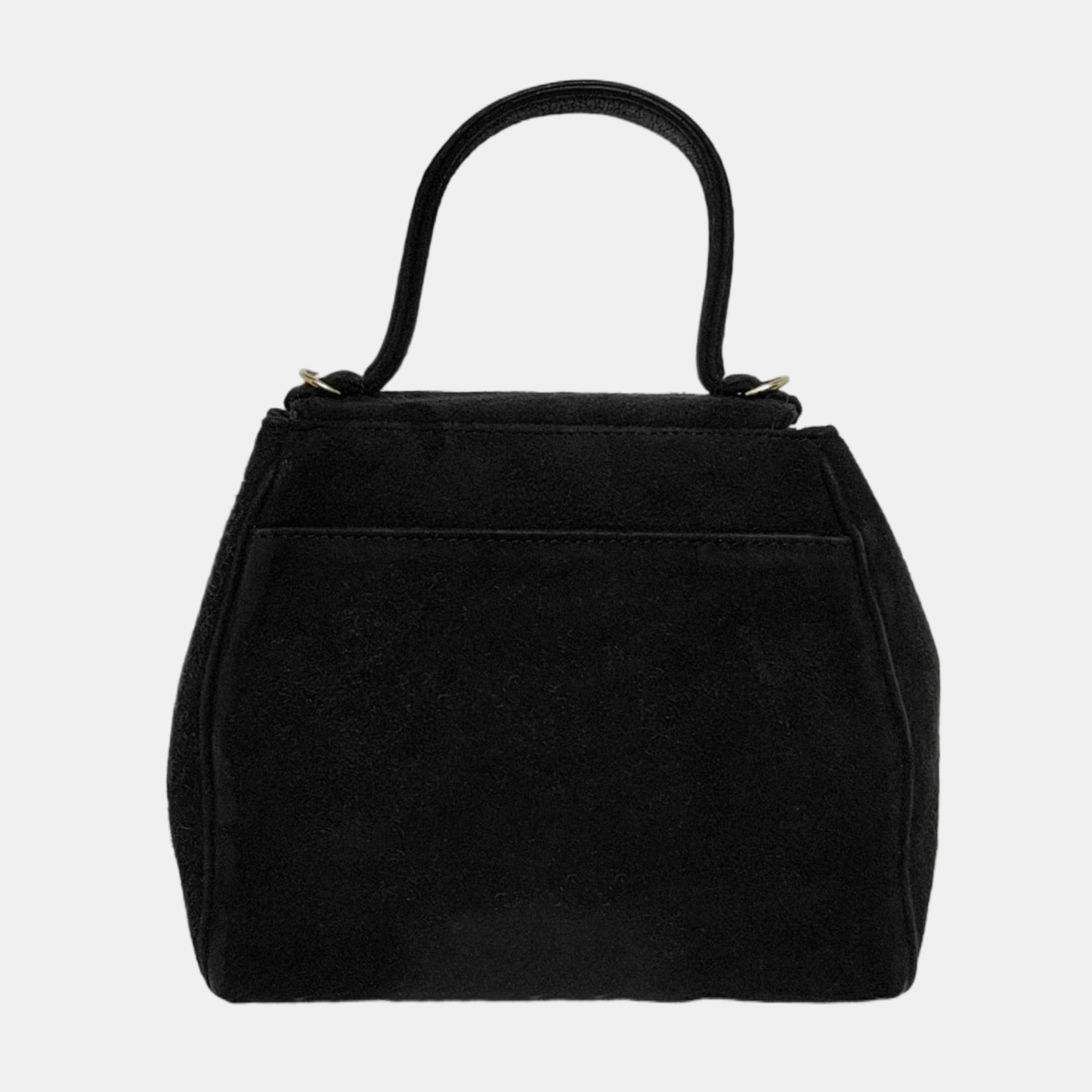 GIVENCHY Black Suede Tote Bag Golden hardware-(SKU)-946480428