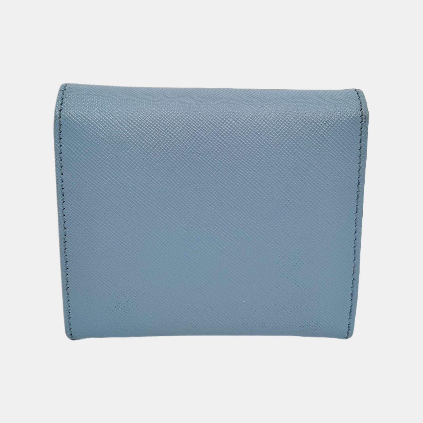PRADA Small size Blue Leather Wallet-(SKU)-946563972