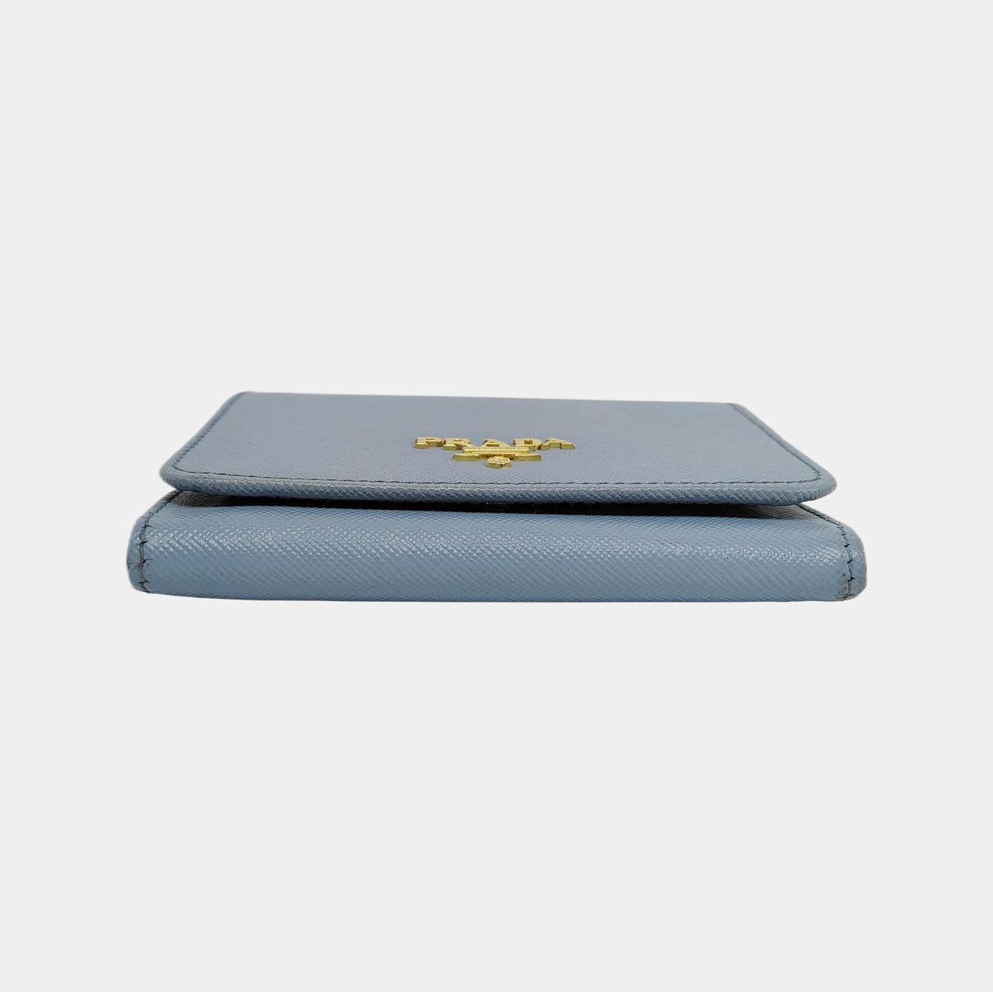 PRADA Small size Blue Leather Wallet-(SKU)-946563972