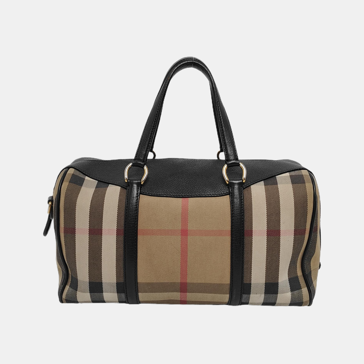 BURBERRY Alchester Multicolor Canvas Handbag Golden hardware-(SKU)-939790011