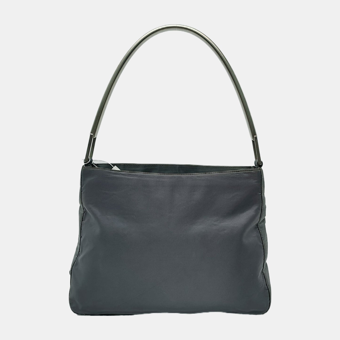 PRADA Green Nylon Single Shoulder Bag Silver Hardware-(SKU)-948145108