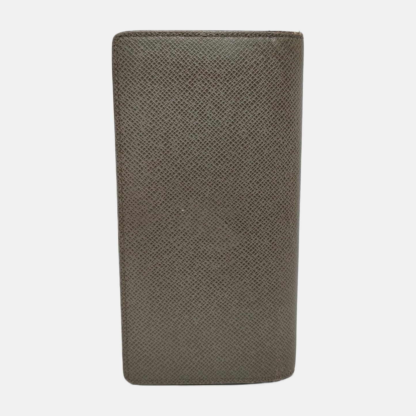 LOUIS VUITTON BRAZZA Gray Cowhide Wallet Silver Hardware-(SKU)-948585985