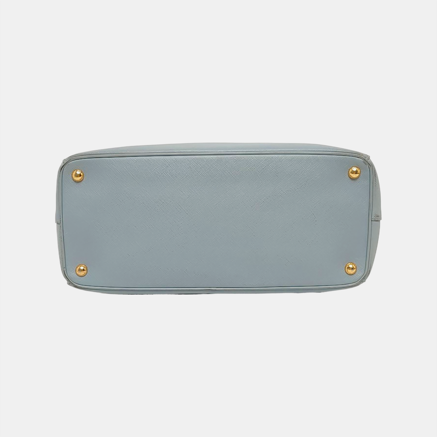 PRADA Galleria Extra Large Light Blue Cowhide Single Shoulder Bag Handbag Golden hardware-(SKU)-948949489