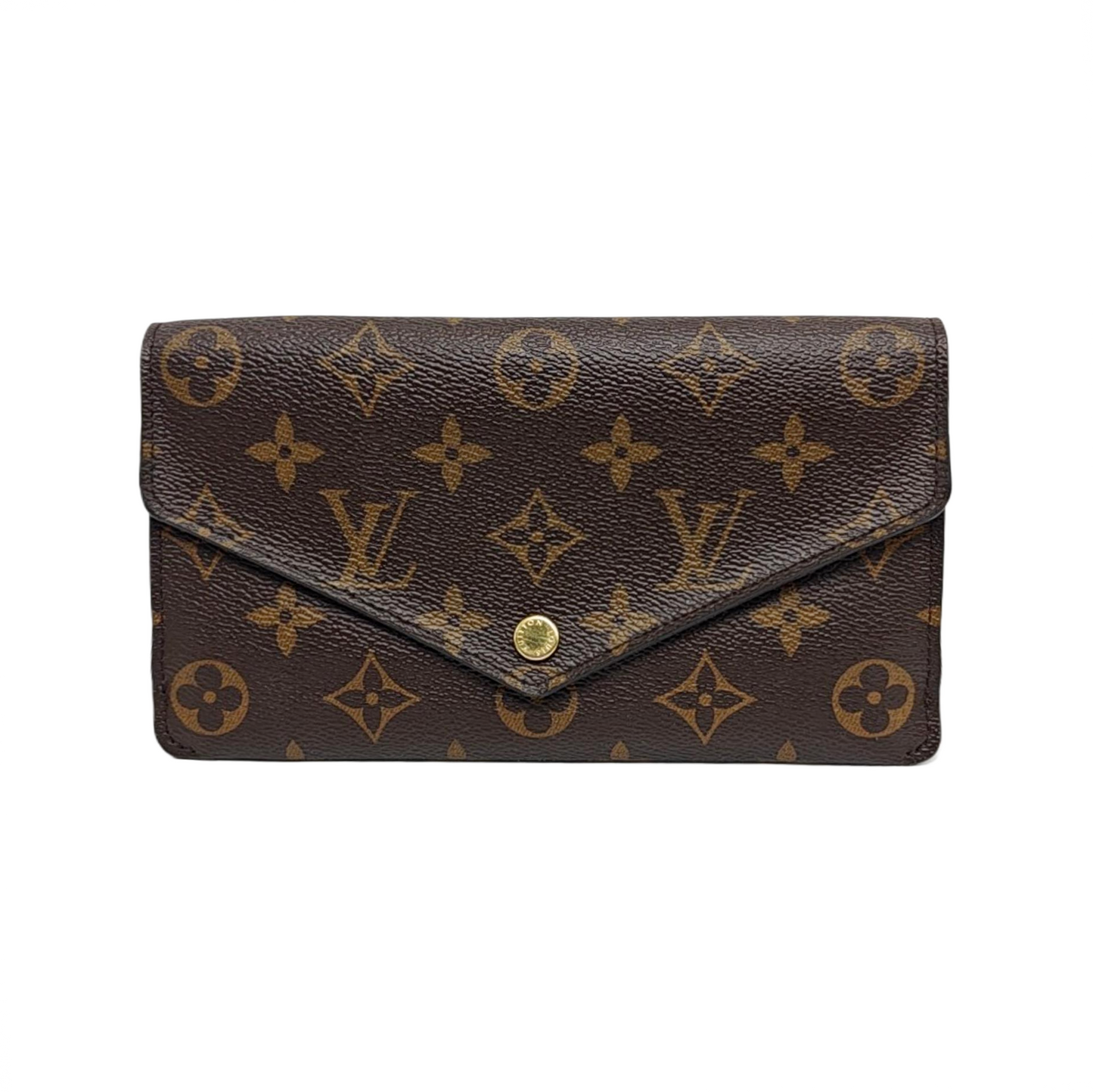 LOUIS VUITTON JEANNE Brown coated canvas vintage wallet Golden hardware Sub-bag-(SKU)-949079769