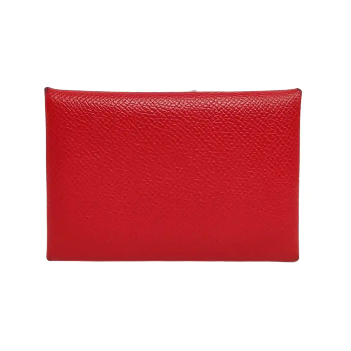HERMÈS Calvi True redEpsom牛皮卡包 Silver Hardware Tstamp-(SKU)-949332528