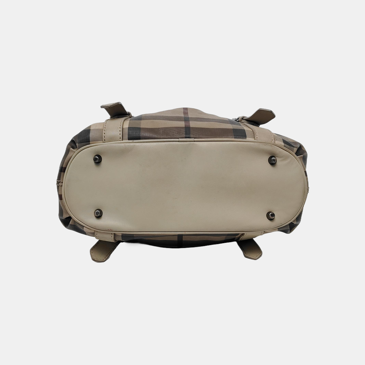 BURBERRY Northfield Small size Grey Coated Canvas Military Horse Pattern Shoulder Bag Ruthenium color hardware Removable shoulder strap-(SKU)-949857384