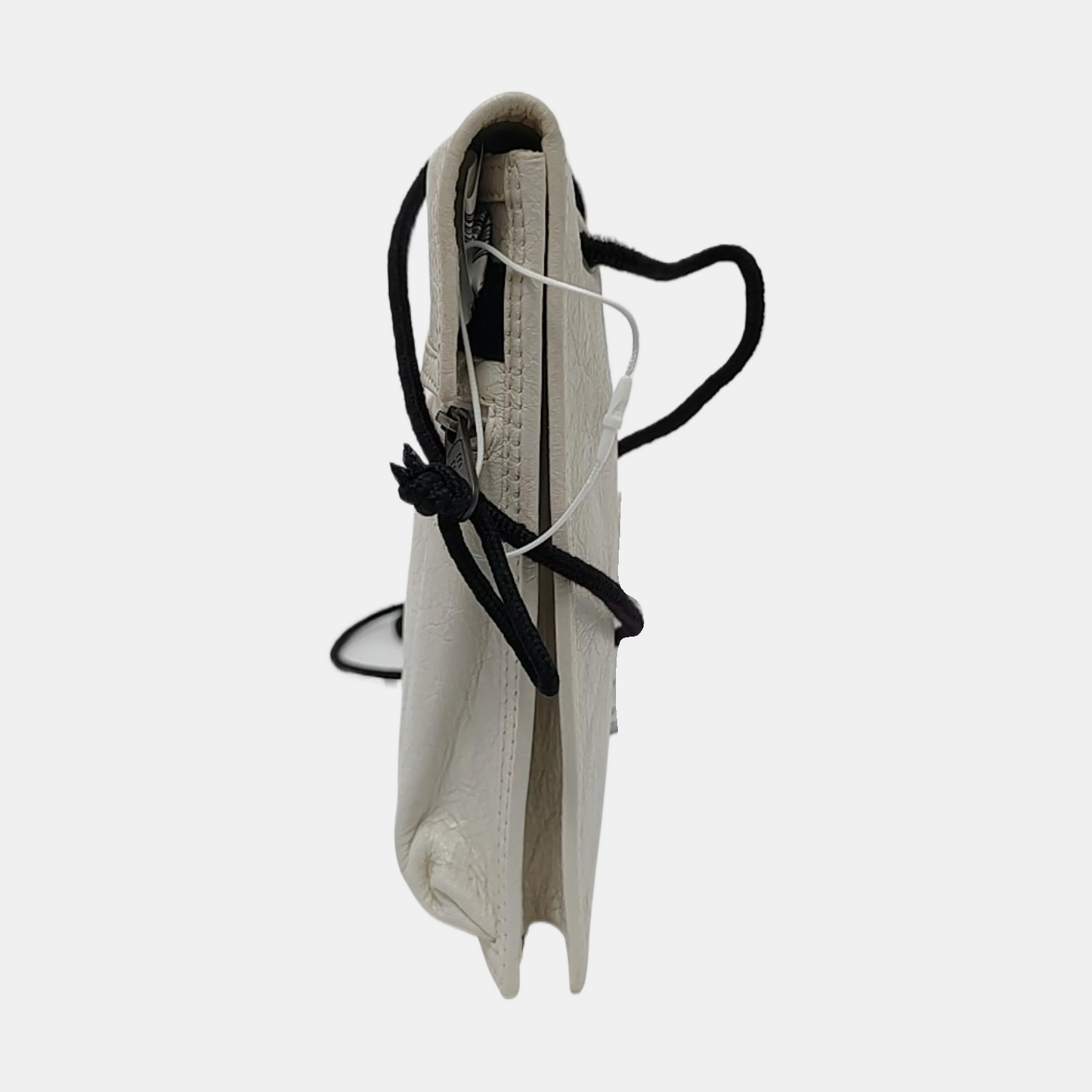 BALENCIAGA Explorer Small size White Sheepskin Single Shoulder Bag Crossbody Bag Black hardware-(SKU)-950105864