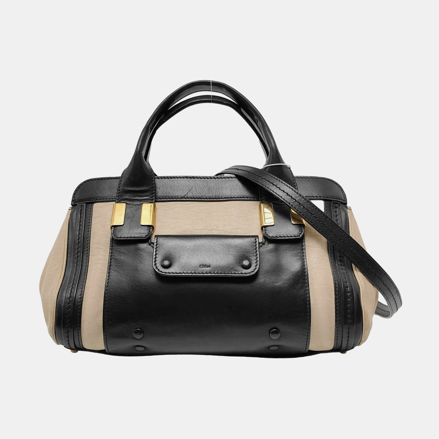 Chloé Alice Multicolor Cowhide Crossbody Handbag Single Shoulder Bag Golden hardware Removable shoulder strap-(SKU)-949951672