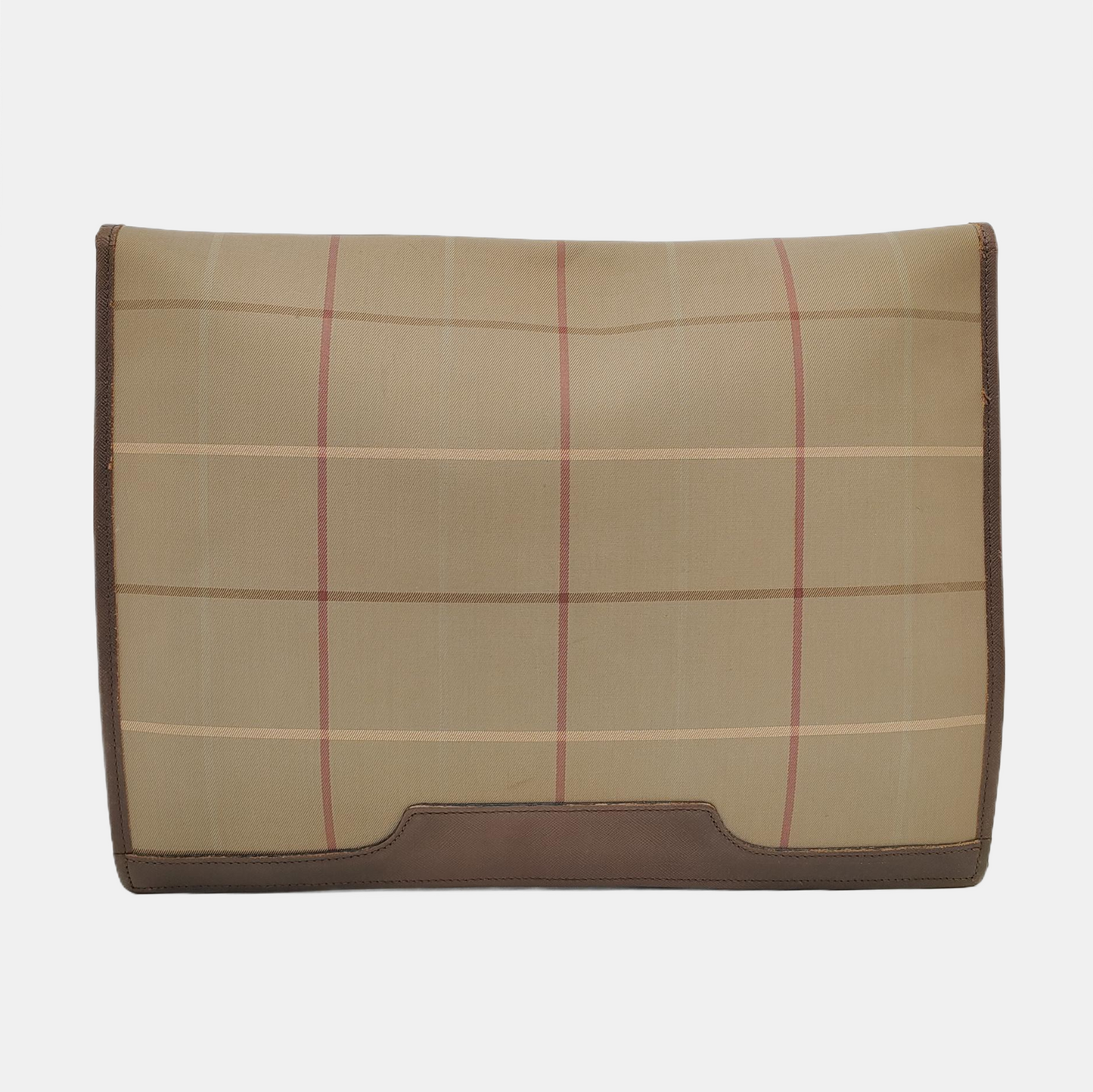 BURBERRY Brown Canvas Handbag Brown Hardware-(SKU)-950319391