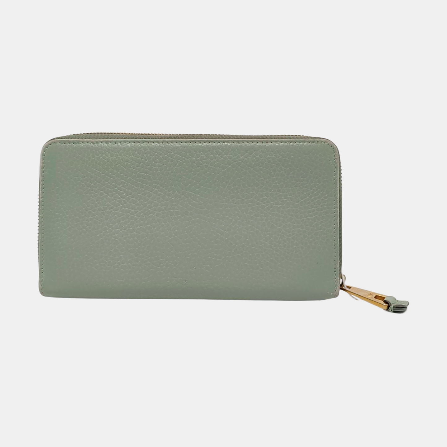 EMPORIO ARMANI Light Green Leather Wallet Golden hardware-(SKU)-950857447