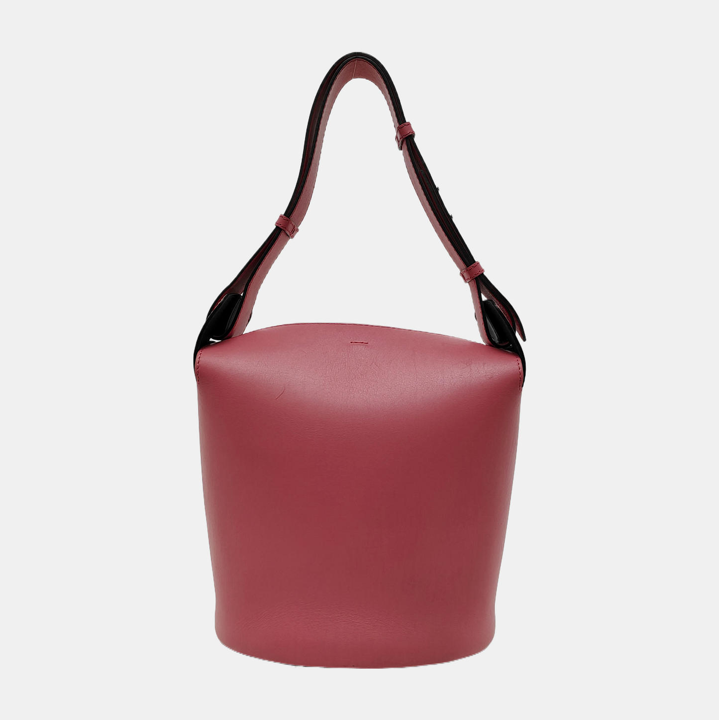 BURBERRY Bucket bag Pink Cowhide Single Shoulder Bag Tote Bag Silver Hardware Pouch detachable shoulder strap-(SKU)-940766146