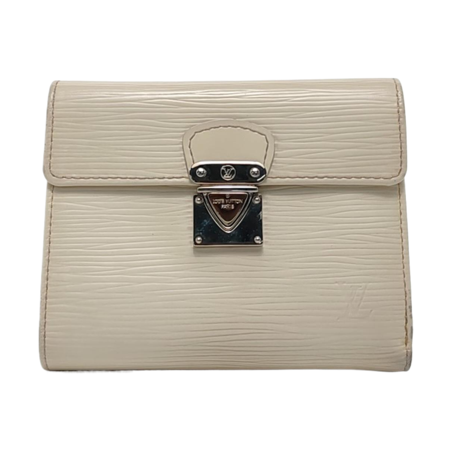 LOUIS VUITTON KOALA 白色EPI牛皮水波纹钱包 Silver Hardware-(SKU)-951270680