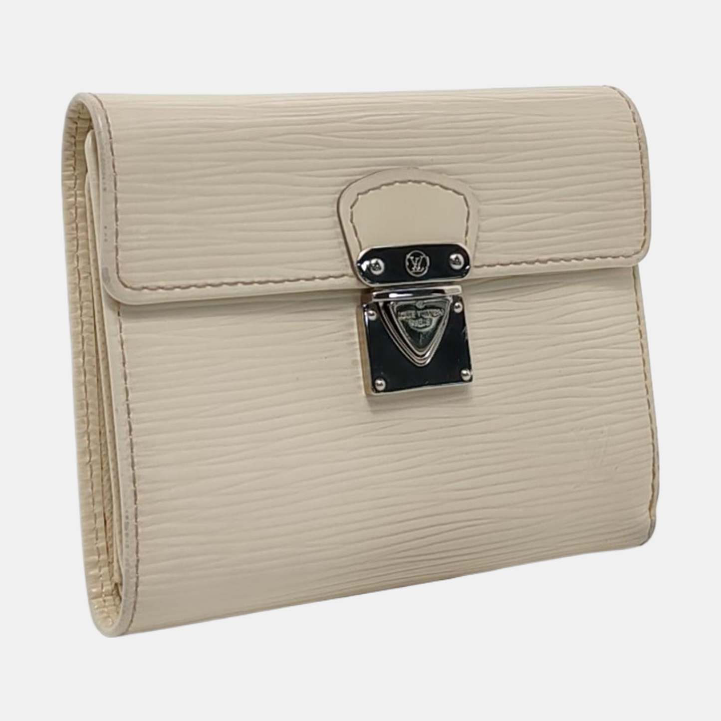 LOUIS VUITTON KOALA 白色EPI牛皮水波纹钱包 Silver Hardware-(SKU)-951270680