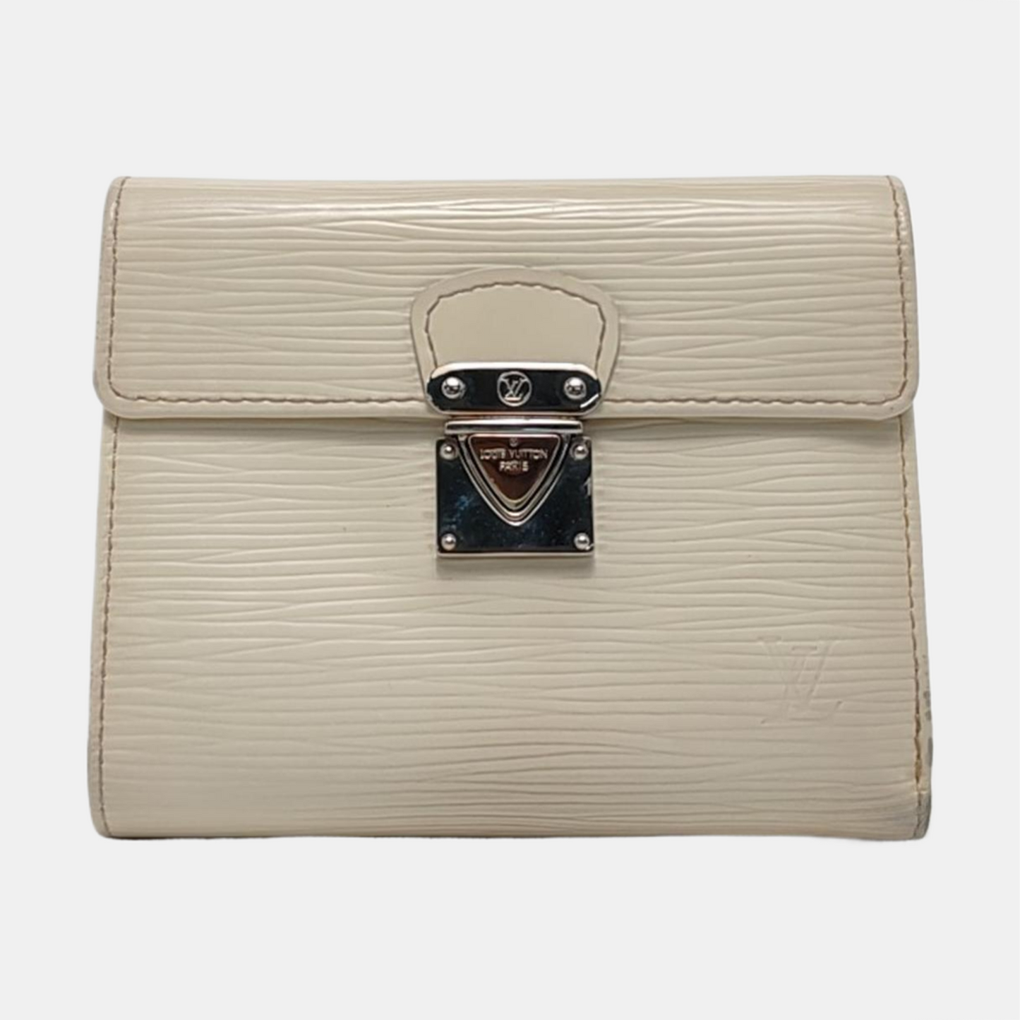 LOUIS VUITTON KOALA 白色EPI牛皮水波纹钱包 Silver Hardware-(SKU)-951270680