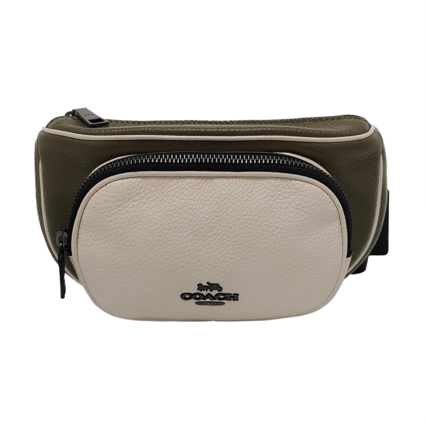 COACH Green Leather Fanny Pack Black hardware-(SKU)-951332811
