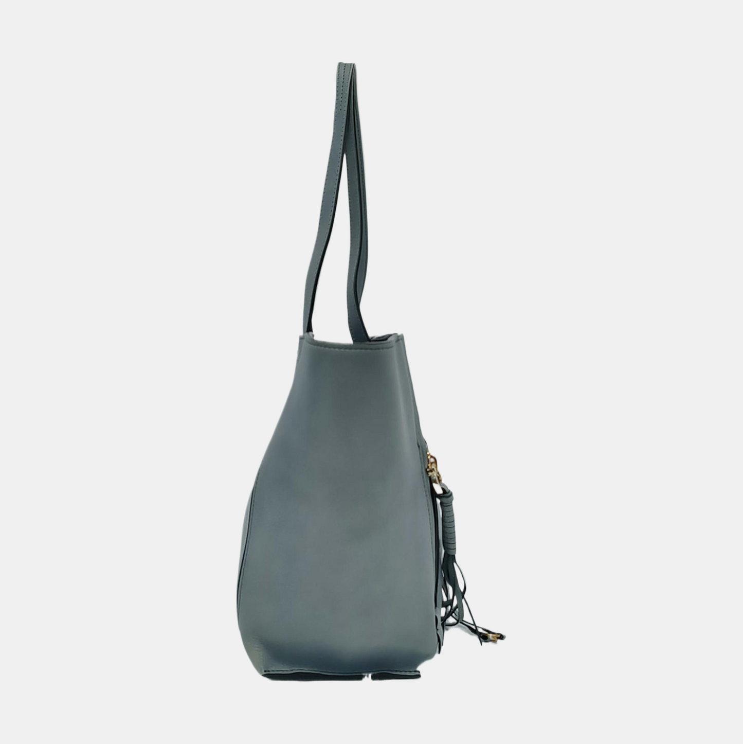 Chloé Milo Light Blue Cowhide Single Shoulder Bag Handbag Golden hardware-(SKU)-951412055