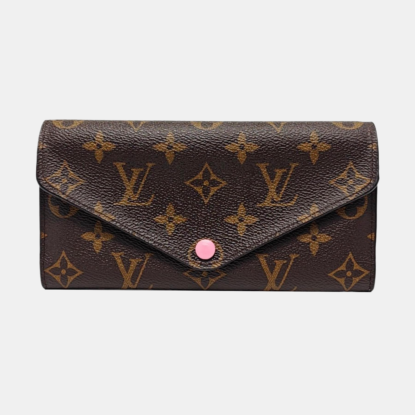 LOUIS VUITTON JOSÉPHINE Brown coated canvas vintage wallet Golden hardware-(SKU)-951380738