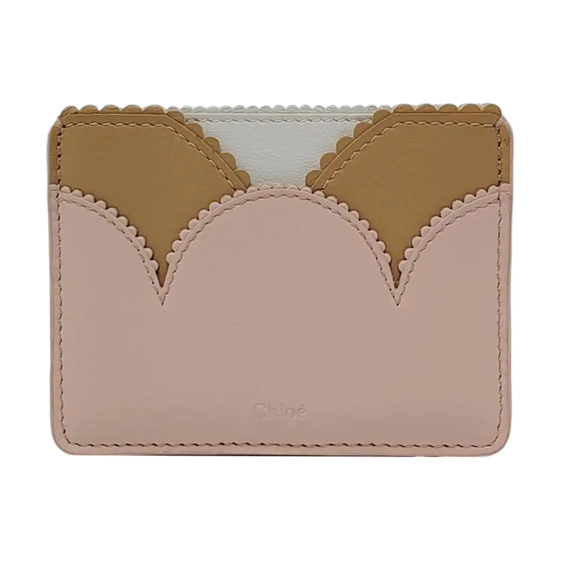 Chloé Pink Cowhide Quilted Card Case-(SKU)-951414121