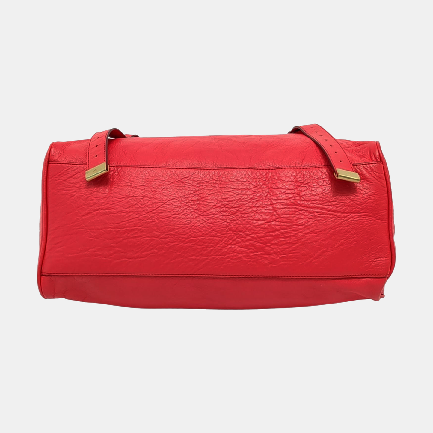Mulberry Alexa Red Cowhide Single Shoulder Bag Handbag Crossbody Bag Golden hardware Removable shoulder strap-(SKU)-951491621