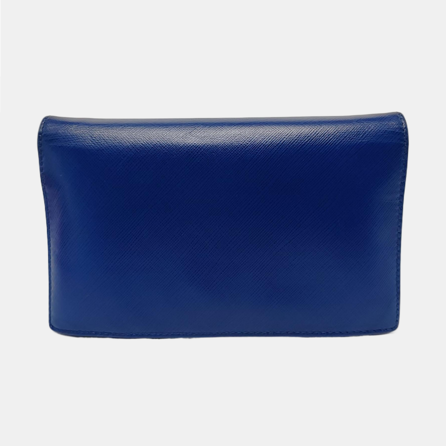 FERRAGAMO Ginny Blue Cowhide Crossbody Bag Golden hardware Removable shoulder strap-(SKU)-952268528