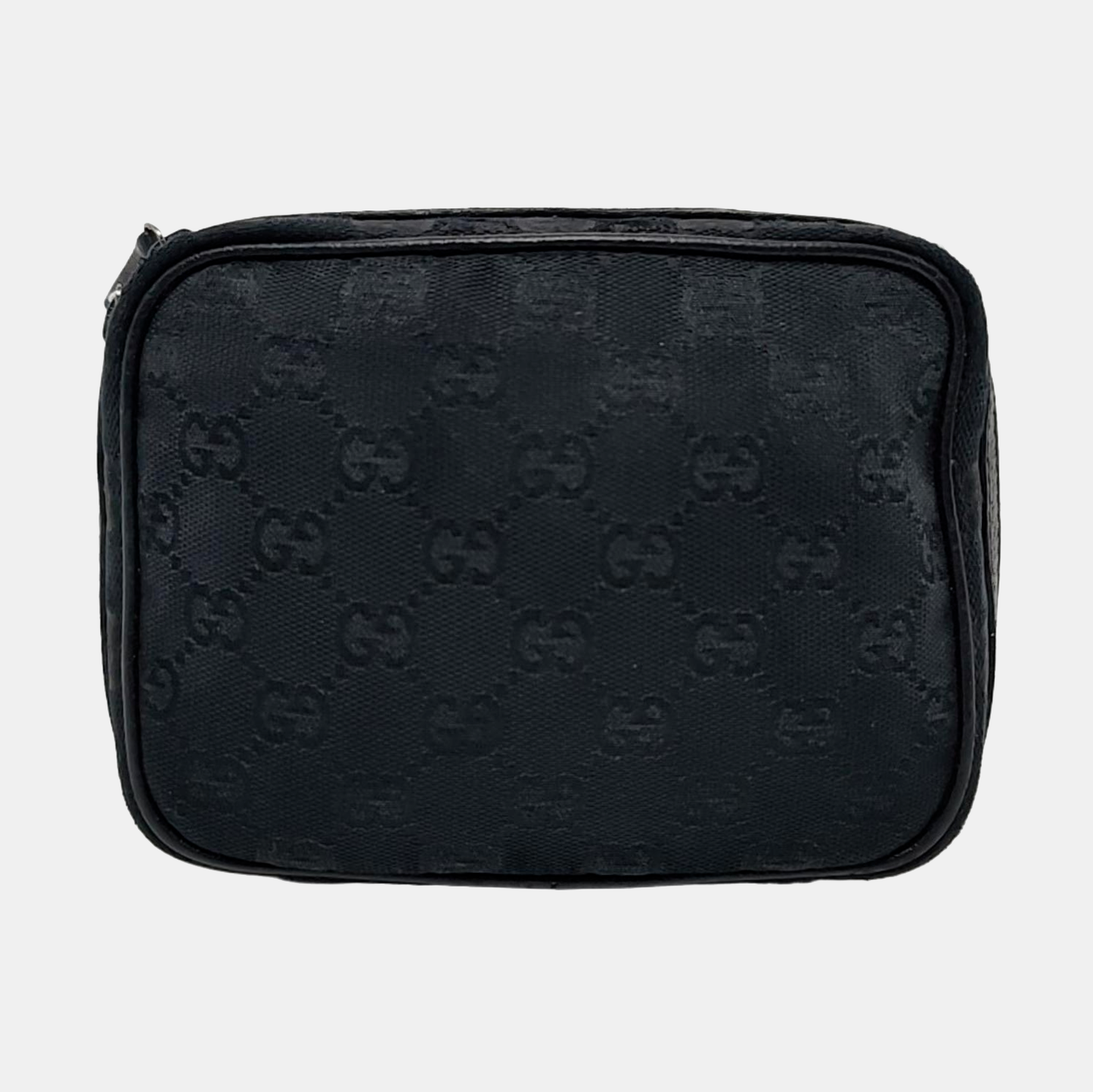 GUCCI Camera Bag Black canvas monogram handbag Black hardware-(SKU)-952266116
