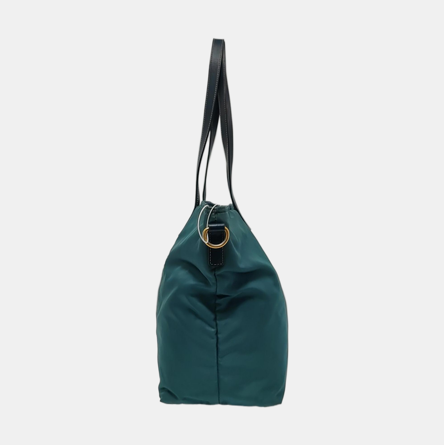 PRADA Tote bag Teal Nylon Logo Single Shoulder Bag, Handbag Golden hardware-(SKU)-952291642