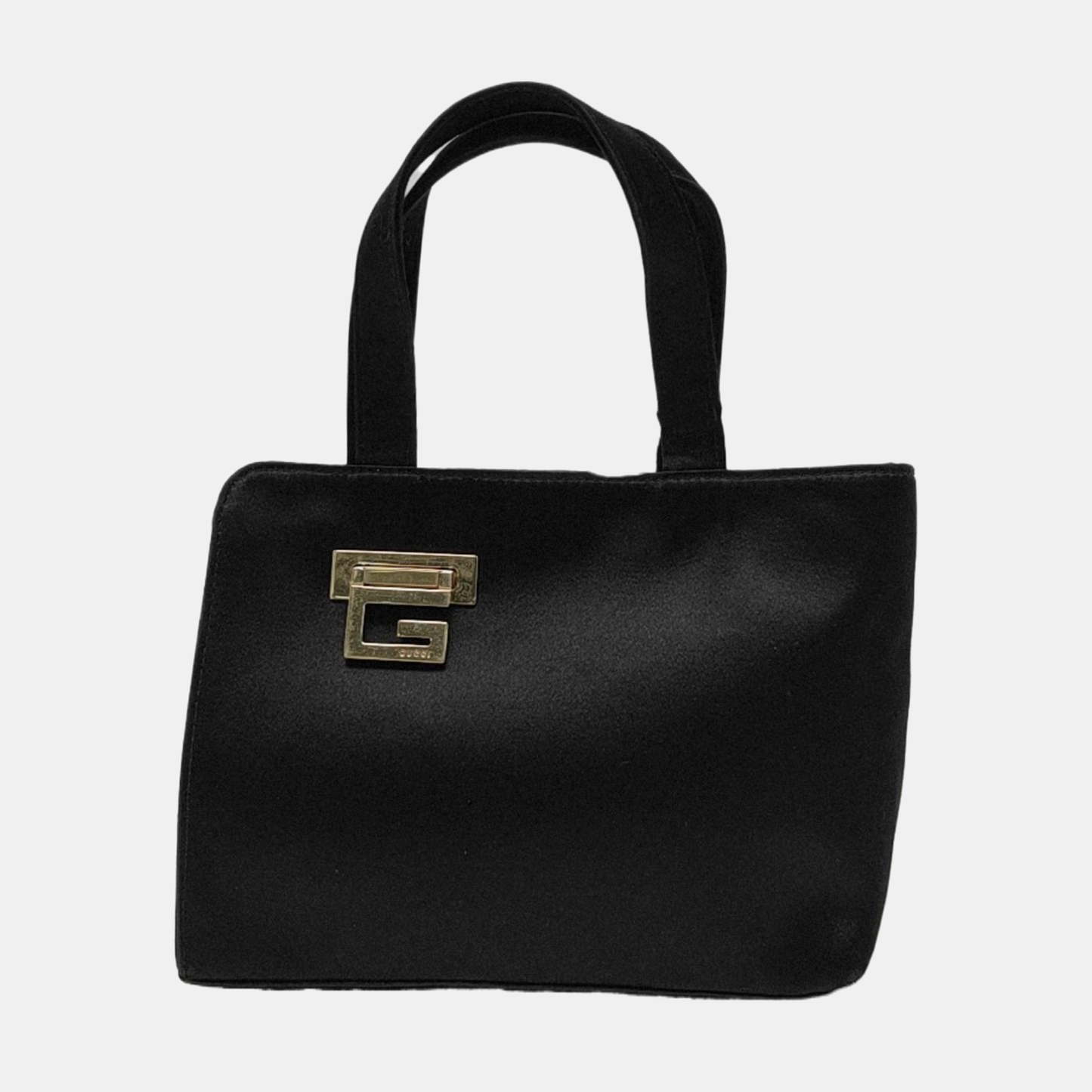 GUCCI Tote bag Black Suede Tote Bag Golden hardware-(SKU)-952448734