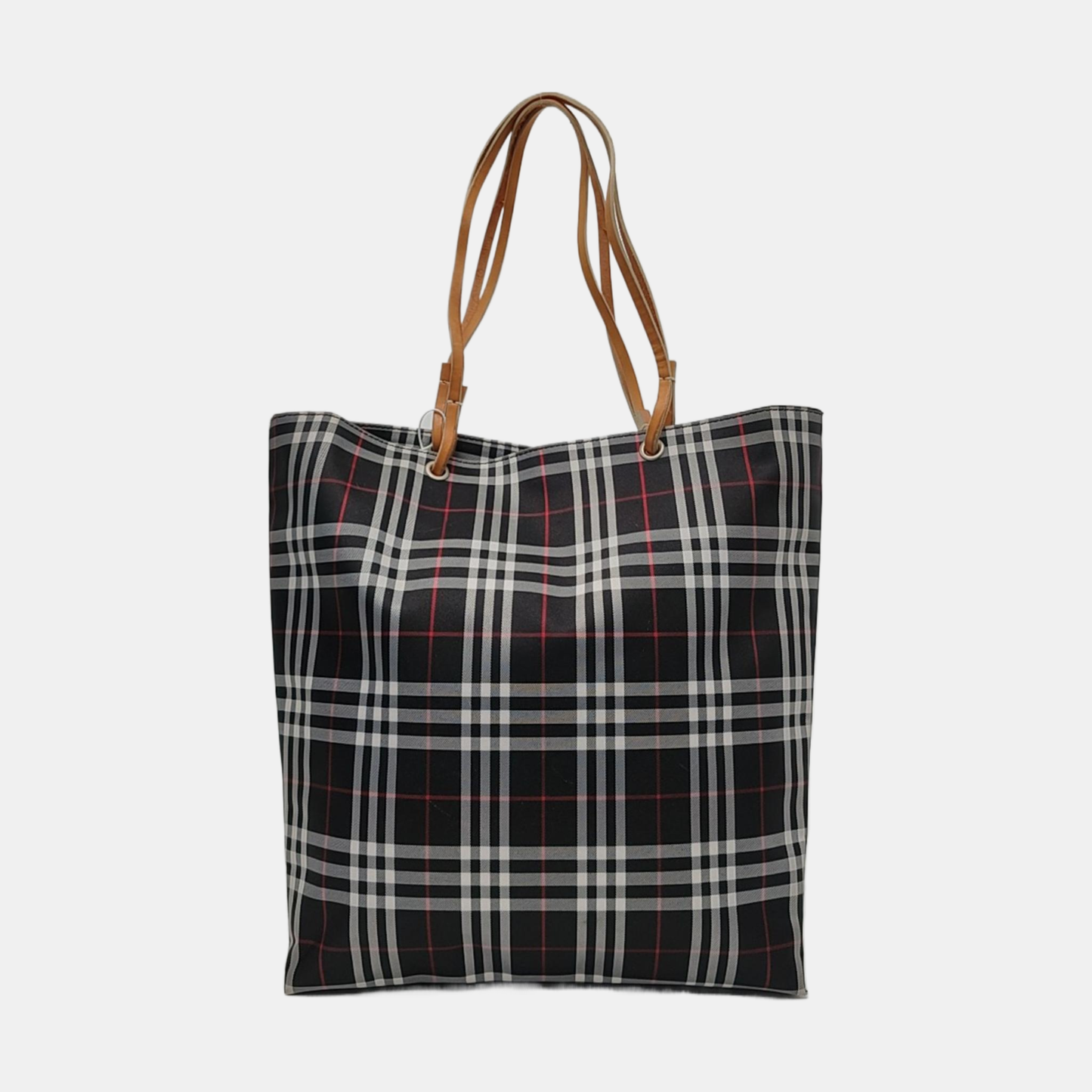 BURBERRY Black Canvas Shoulder Bag Silver Hardware-(SKU)-952520640