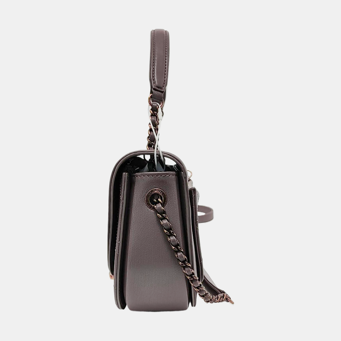 CHANEL COCO CURVE Light Purple Calfskin Quilted Shoulder Bag Tote Crossbody Bag Gold Hardware 24K Clasp-(SKU)-952954213