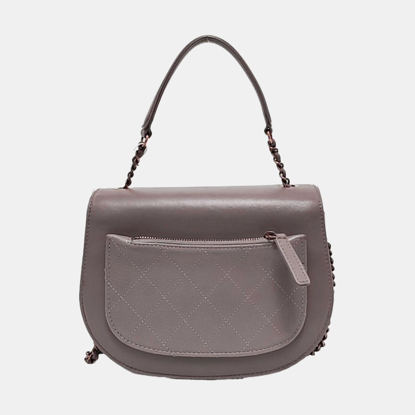 CHANEL COCO CURVE Light Purple Calfskin Quilted Shoulder Bag Tote Crossbody Bag Gold Hardware 24K Clasp-(SKU)-952954213