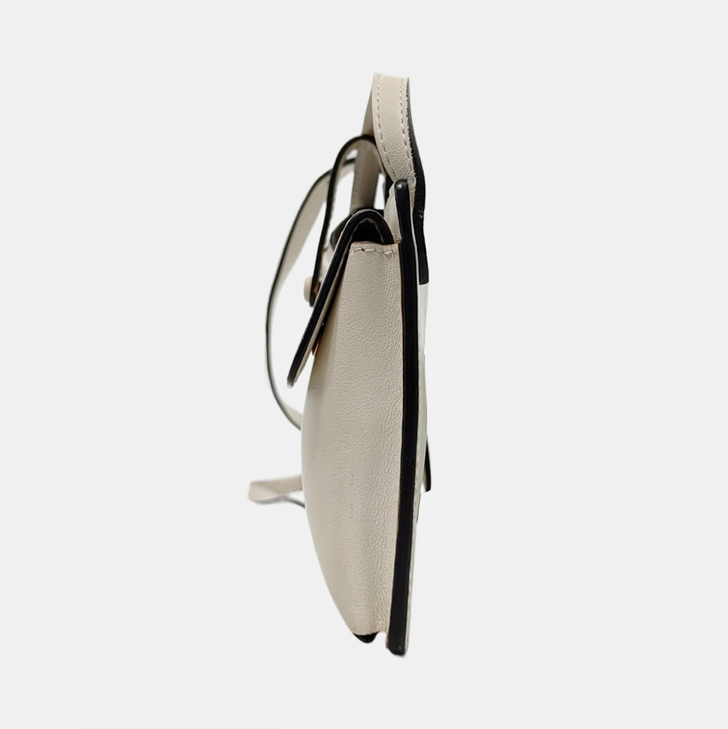 FENDI 2 Pockets White Cowhide Single Shoulder Bag Crossbody Bag Golden hardware-(SKU)-952863900