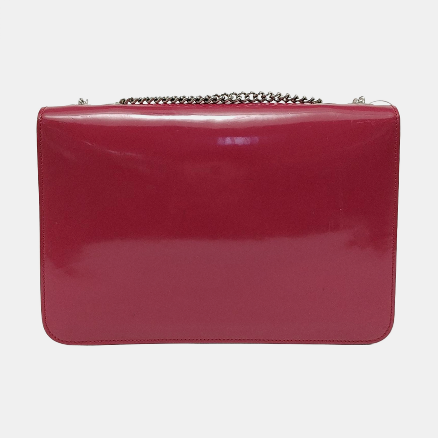 GUCCI Interlocking G Large size Fuchsia Leather Shoulder Tote Crossbody Bag Silver Hardware-(SKU)-953004708