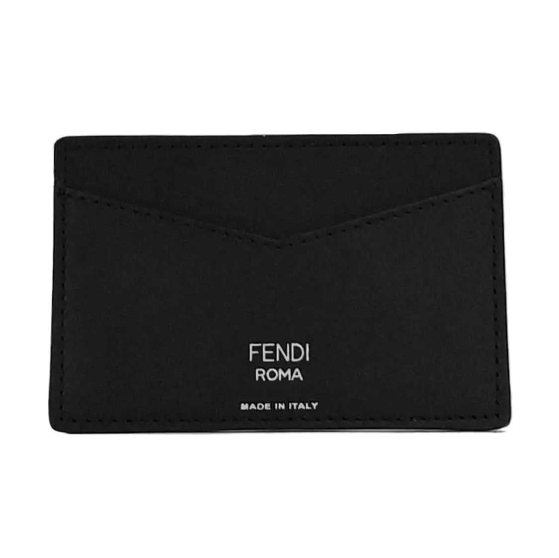 FENDI Black Coated Canvas Card Case-(SKU)-939813905