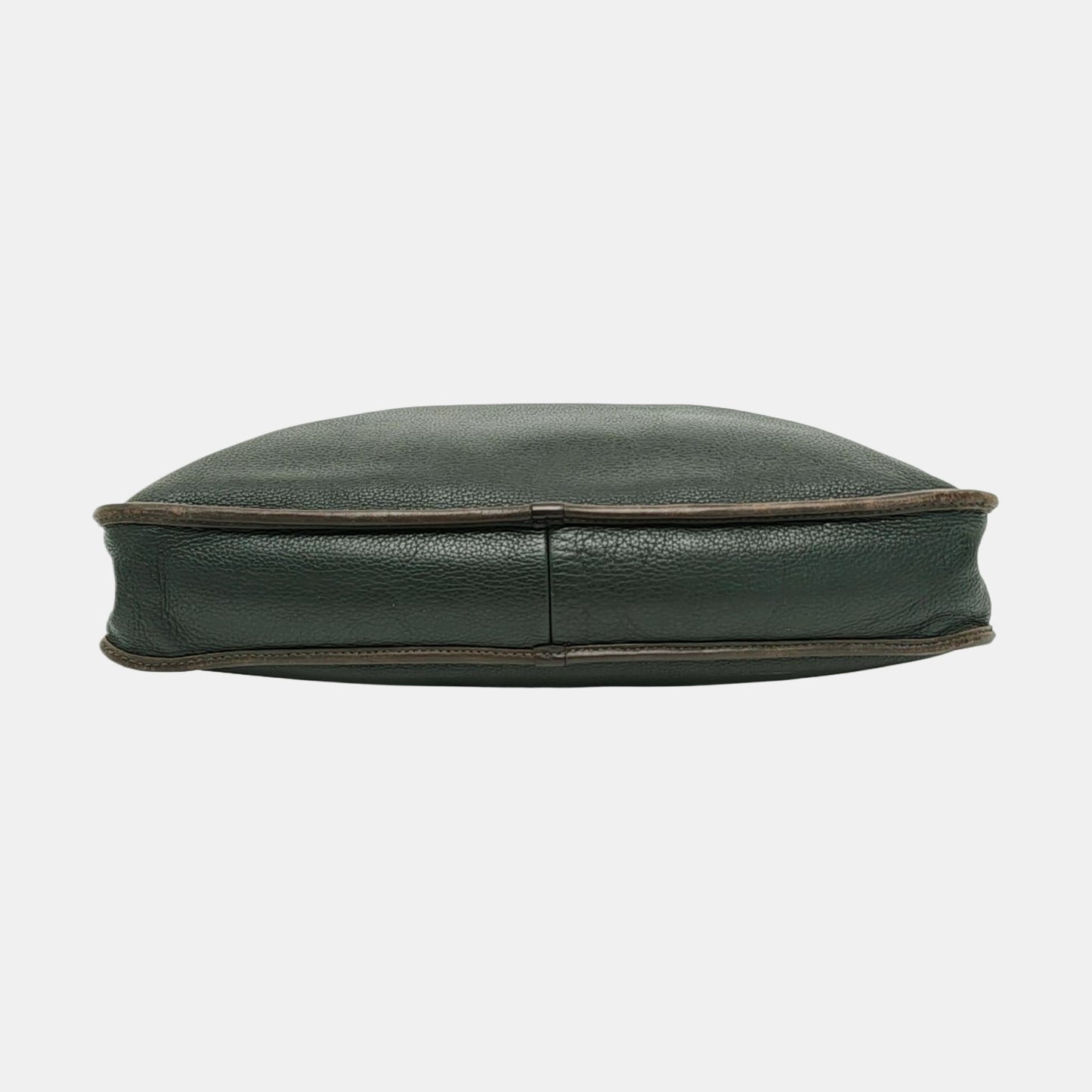 LOEWE Toledo Dark Green Leather Handbag Silver Hardware-(SKU)-954572249