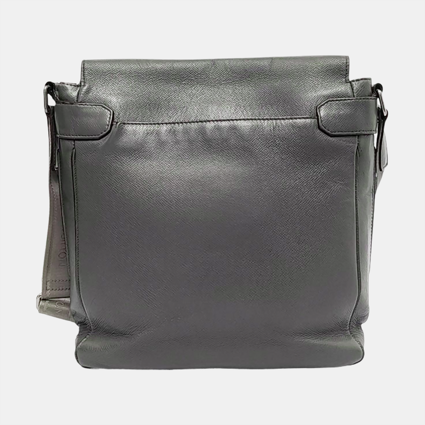 LOUIS VUITTON ROMAN Grey Cowhide Crossbody Bag Silver Hardware-(SKU)-954717295