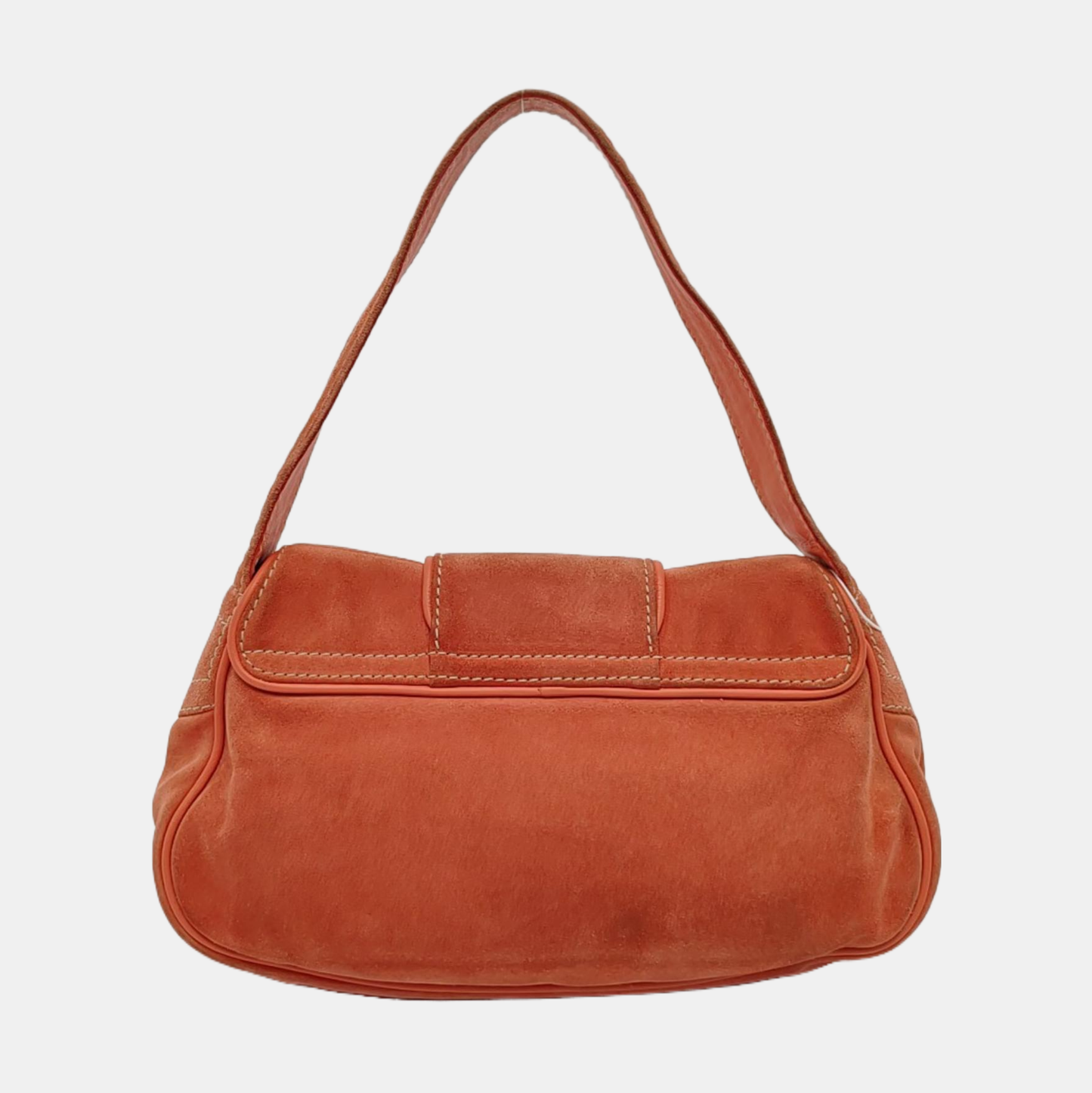 CELINE METALLICOrange Suede Leather Single Shoulder Bag-(SKU)-954357639